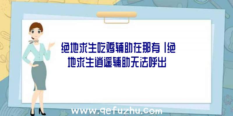 「绝地求生吃鸡辅助在那有」|绝地求生逍遥辅助无法呼出